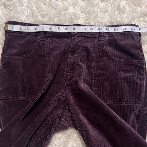Pilcro Plum Purple The Icon Flare Corduroy Pants Size 31 - Picture 7 of 9